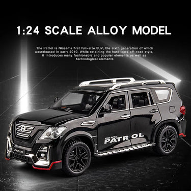 1:24 Diecast Nissan Patrol SUV Model Car With Smoke